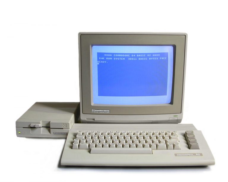 C64 with Colour monitor & Disk drive