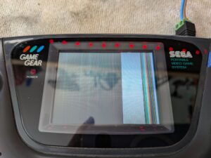 Game Gear with bad screen